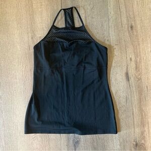 Gap Fit Black Womens Mesh Tank M EUC